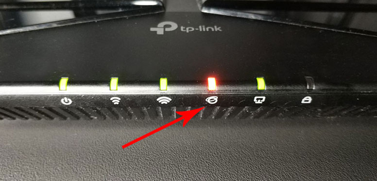Горит красная лампочка на Wi-Fi роутере