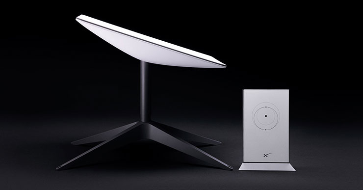 Starlink антена і роутер